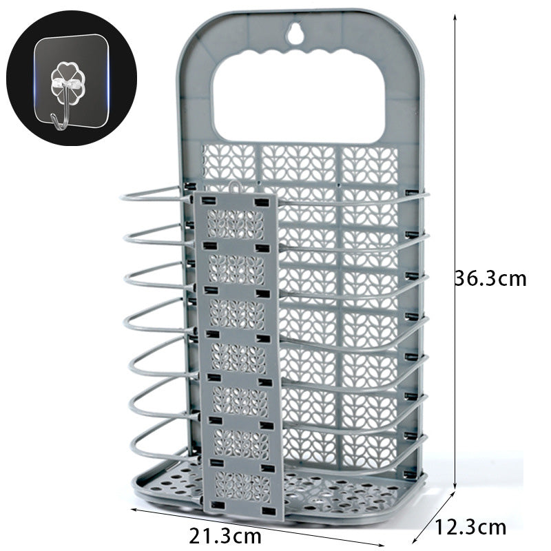 Norvo | Sammenleggbar veggmontert skittentøyskurv