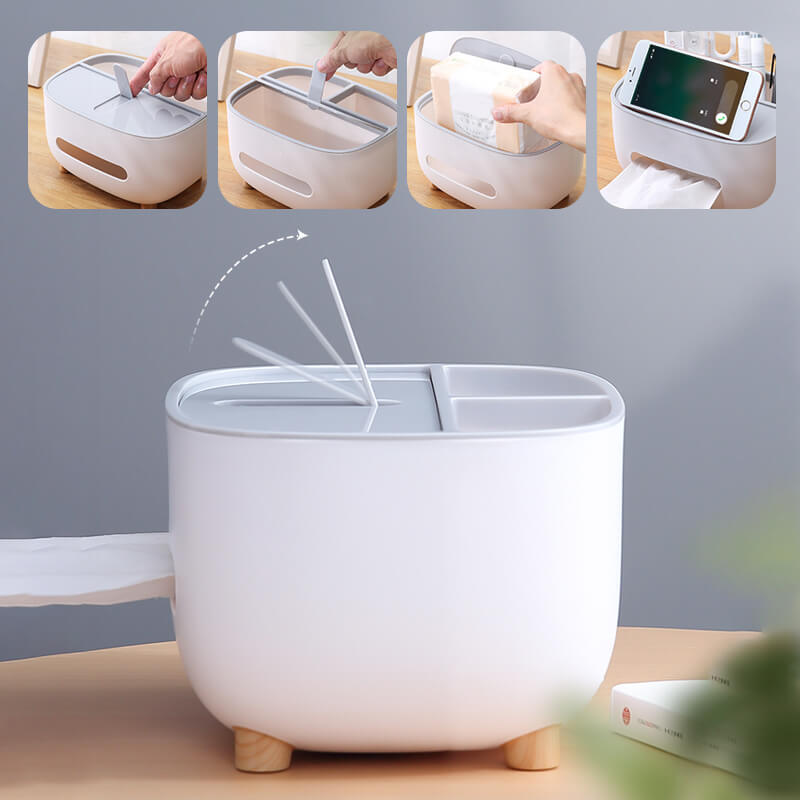 Norvo | Multifunksjonell oppbevaringsboks for papir mobiltelefonholder