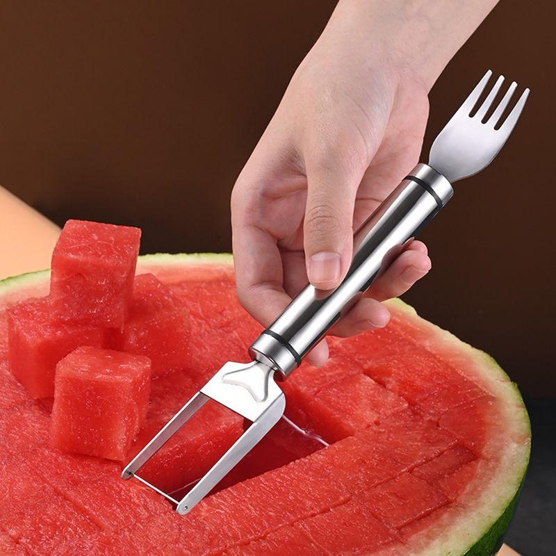 Norvo | 2-i-1 vannmelon skjæremaskin og -gaffel i rustfritt stål