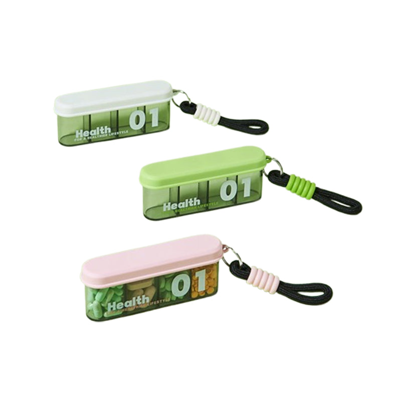 Norvo | Bærbar, forseglede pilleboks med 4 rom