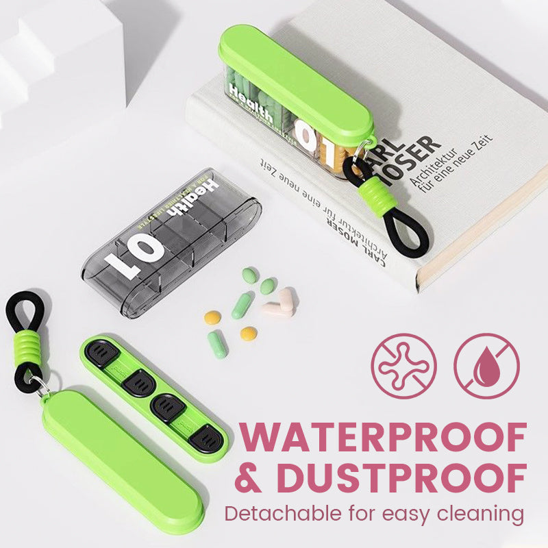 Norvo | Bærbar, forseglede pilleboks med 4 rom