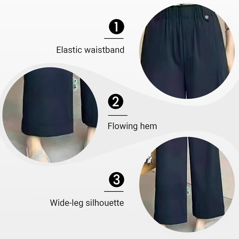 Norvo | Bukser med høy midje og vide ben