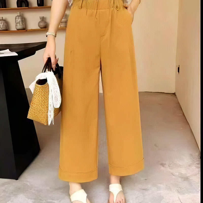 Norvo | Bukser med høy midje og vide ben