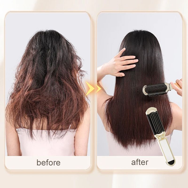 Norvo | Bærbar mini luftpute-kam med avtakbart speil