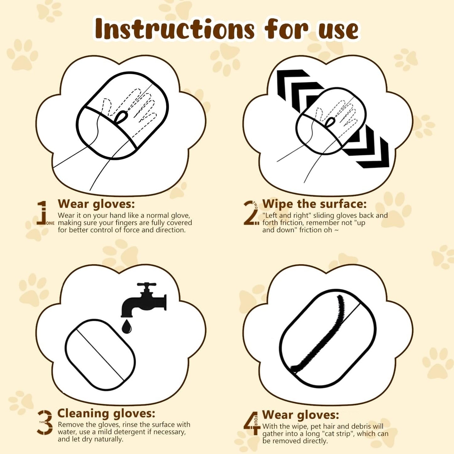 Norvo | Elektrostatiske hansker for fjerning av dyrehår