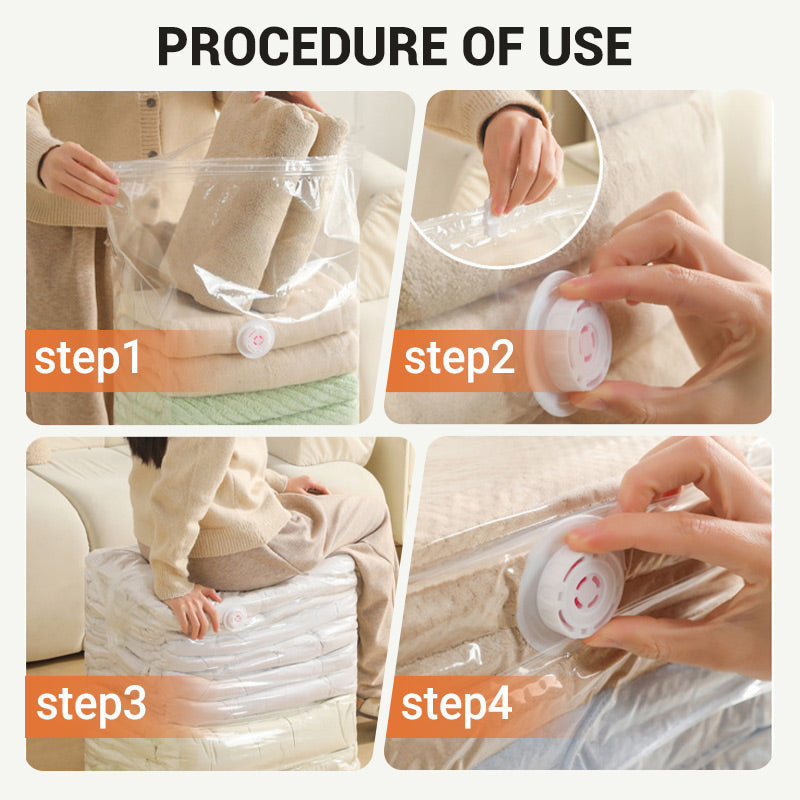 Norvo | Ekstra stor vakuumoppbevaringspose – trykk for å tømme