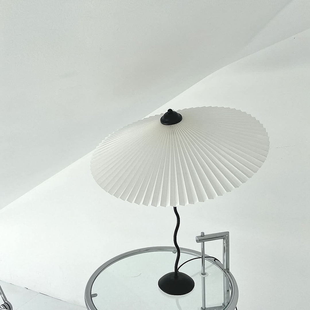 Norvo | Squiggle Paraply Bordlampe – Moderne Twirl Design med Krom Finish