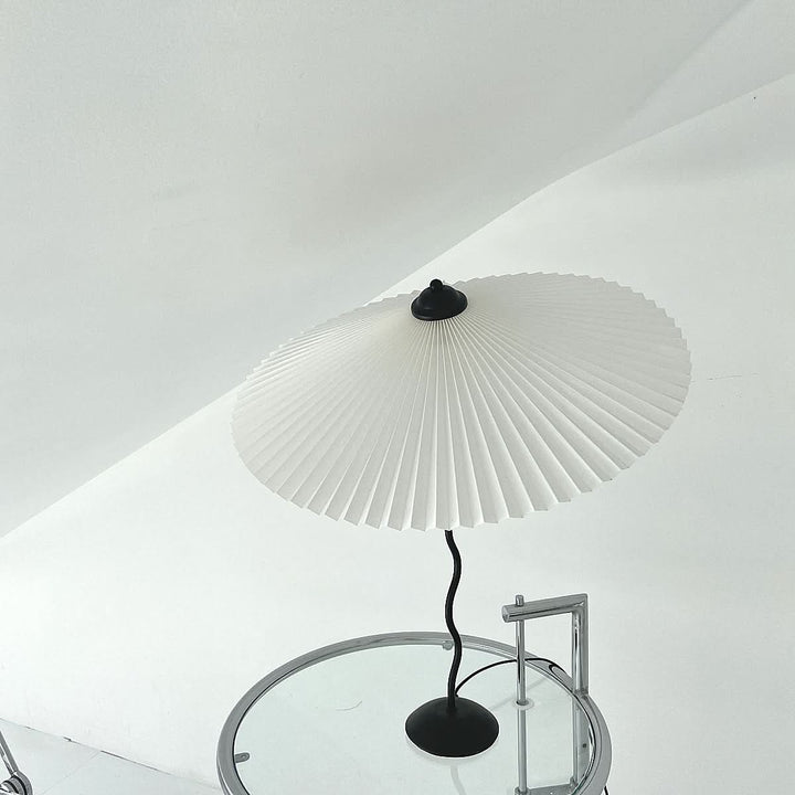 Norvo | Squiggle Paraply Bordlampe – Moderne Twirl Design med Krom Finish