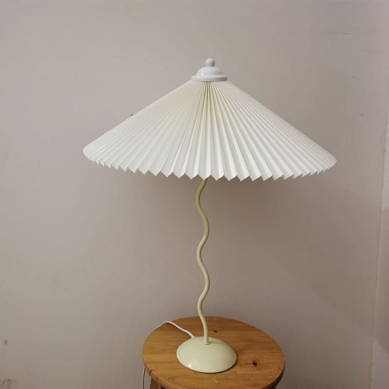 Norvo | Squiggle Paraply Bordlampe – Moderne Twirl Design med Krom Finish