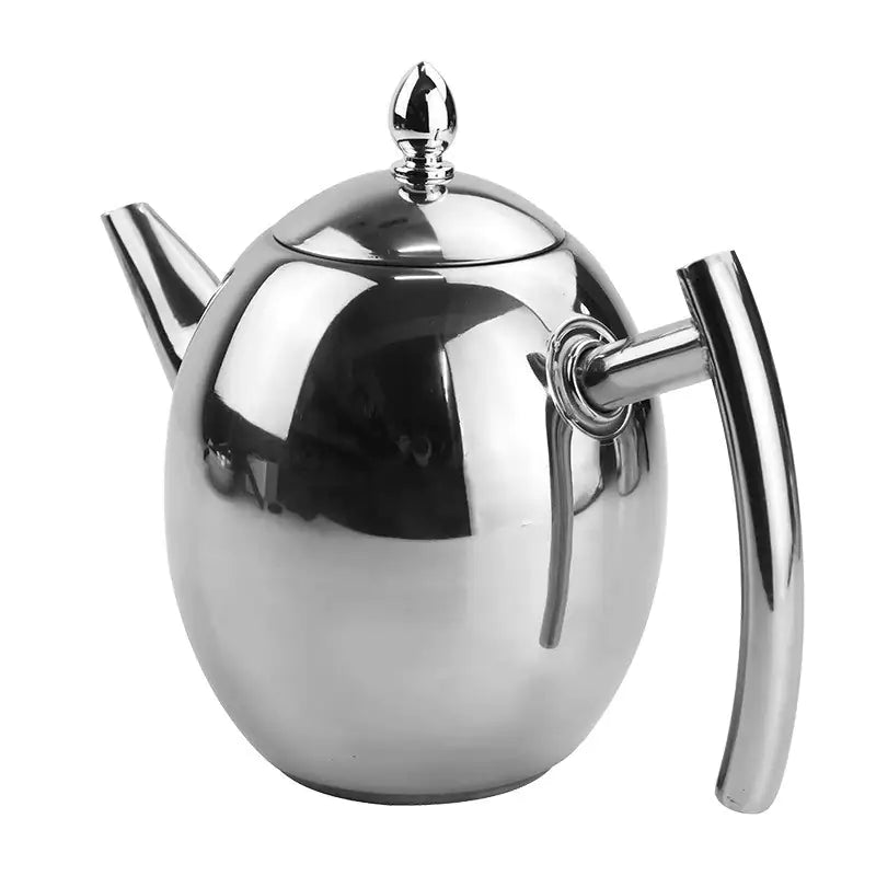 Norvo | Rustfritt Stål Teapot med Sil - TeaElegance