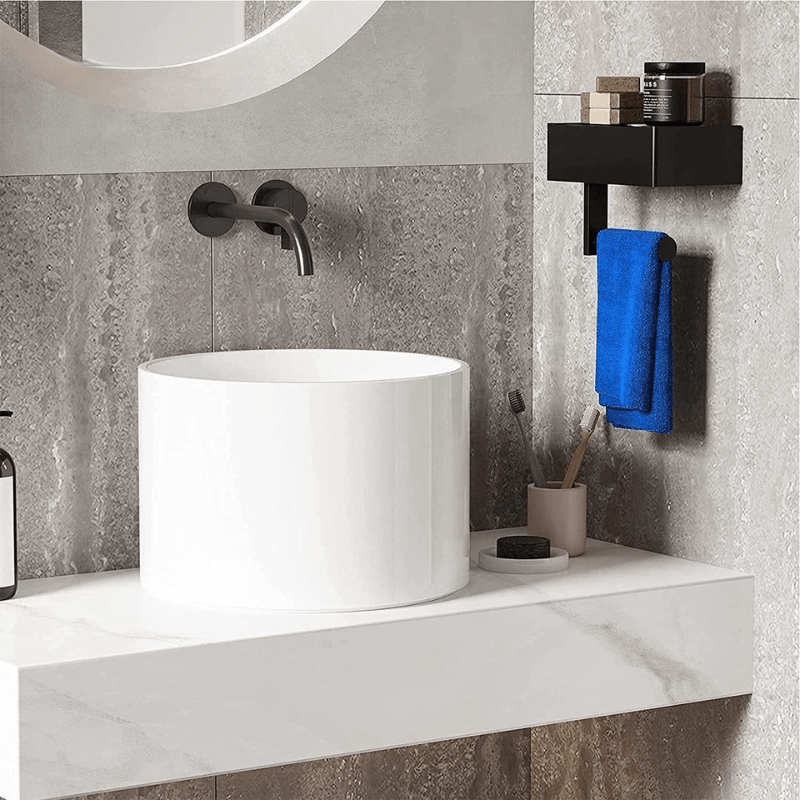 Norvo | SteelDeluxe Toalettpapirholder – Rustfritt stål med multifunksjonell vanntett hyllesystem for moderne bad