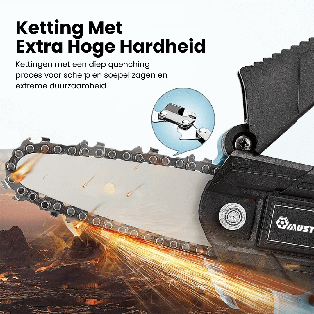 Norvo | Stormblade Elektrisk Mini Kjedesag – Lett 1200W Beskjærer for 18V Makita Batterier