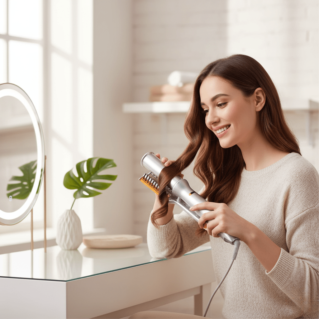 Norvo | STYLESPIN – 2-i-1 Roterende Hårbørste med Justerbare Varmeinnstillinger