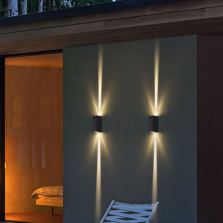 Norvo | Vegglampe Moderne Svart Utendørs LED Armatur