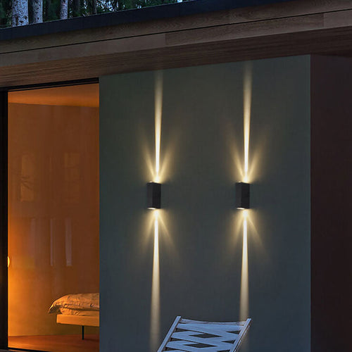 Norvo | Vegglampe Moderne Svart Utendørs LED Armatur