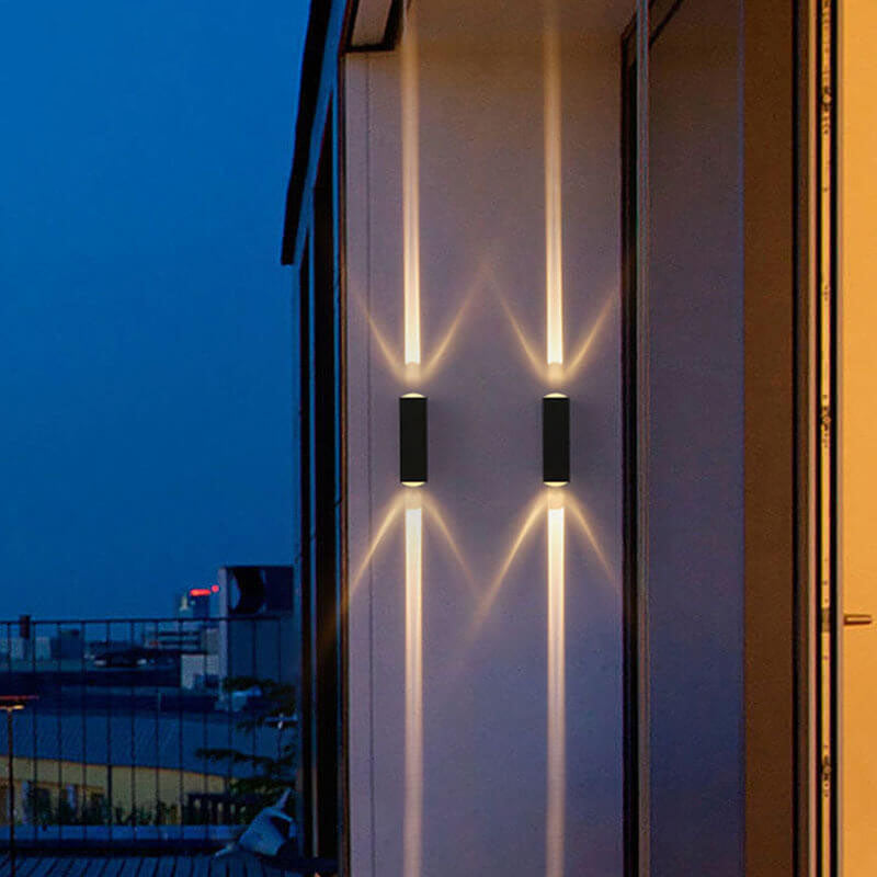 Norvo | Vegglampe Moderne Svart Utendørs LED Armatur