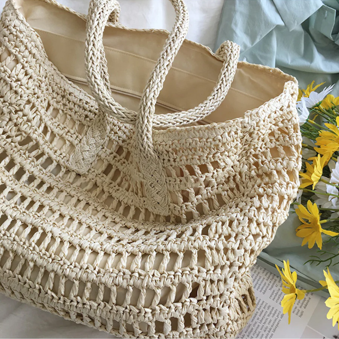 Frendorf | Stillevevd håndveske for kvinner - BreezeTote