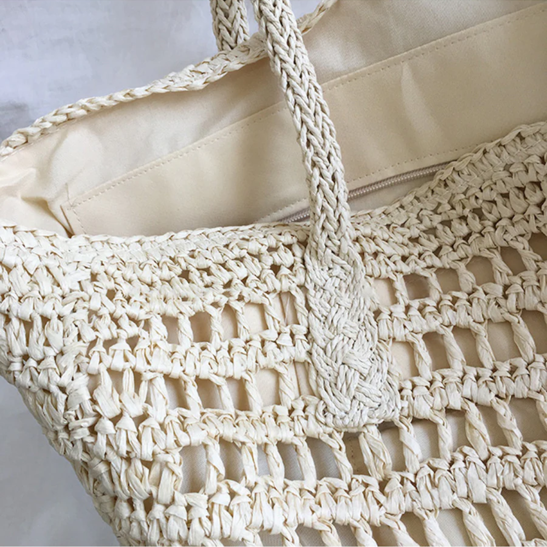 Frendorf | Stillevevd håndveske for kvinner - BreezeTote