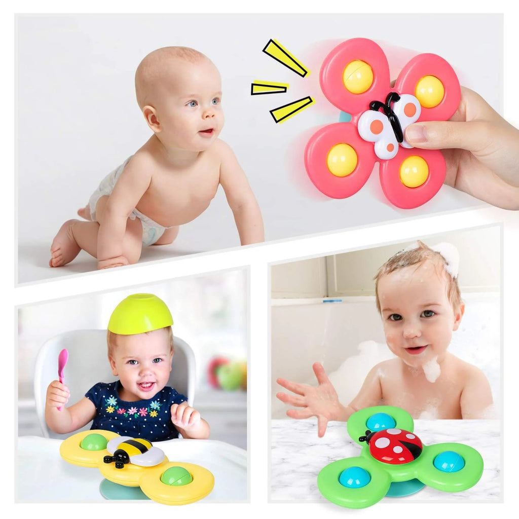 Norvo | Sugkopper Spinning Toy Set i 3-Pack