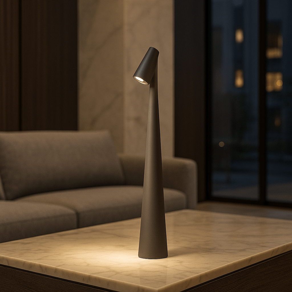 Norvo | EVOLUCE – Oppladbar Bordlampe med Moderne Design & Lang Batteritid