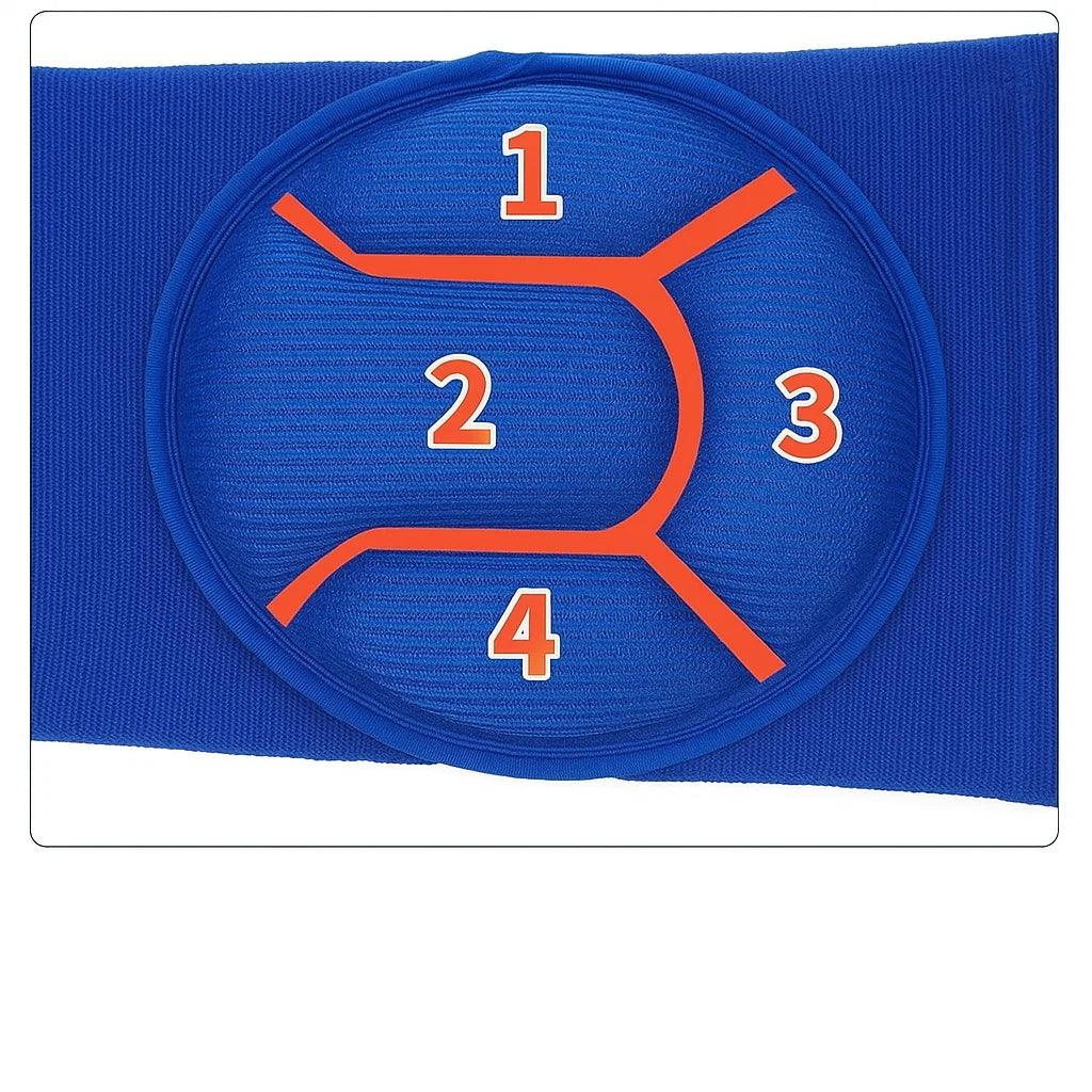 Absorberende Knebeskyttelse – Pustende Kompresjonsstøtte – Anti-Skli Putedesign – Sport & Skadeforebygging Norvo