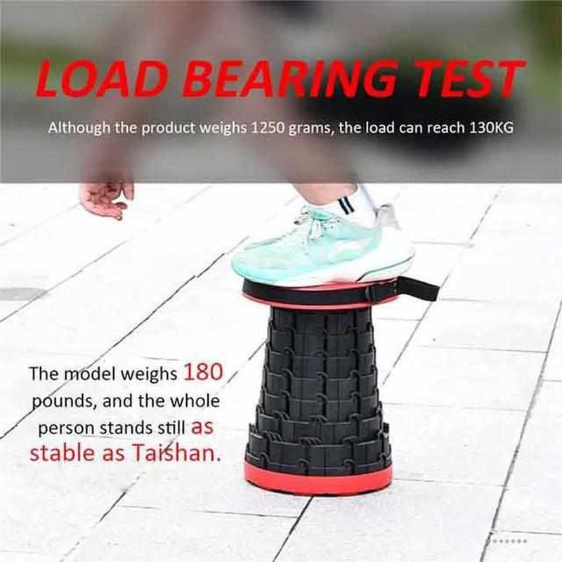 Norvo | PORTABENCH – Teleskopisk sammenleggbar krakk for innendørs og utendørs komfort