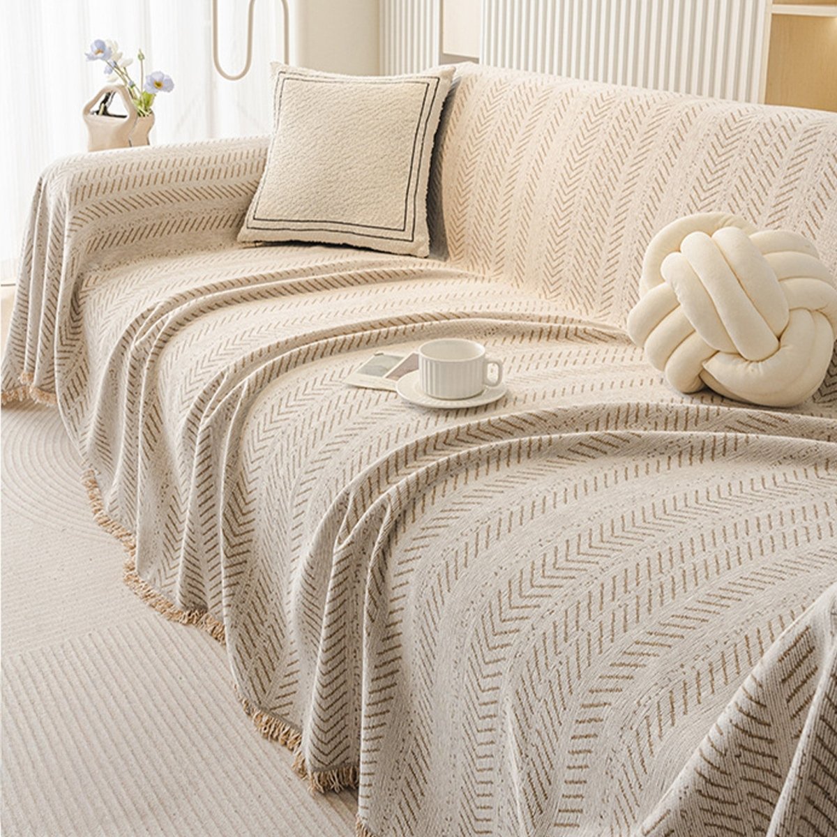 Norvo | TexturaHome – Ripebestandig chenille sofatrekk