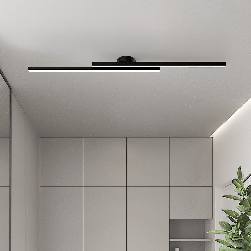Norvo | Nedsenkede svarte LED-striper av lang lengde