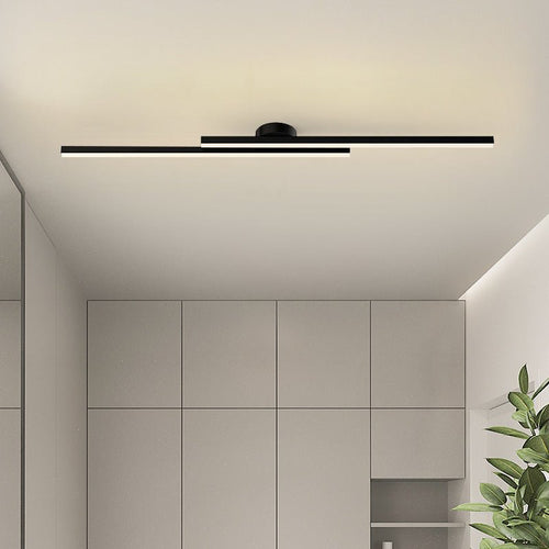 Norvo | Nedsenkede svarte LED-striper av lang lengde