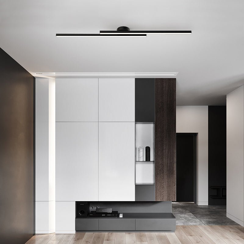 Norvo | Nedsenkede svarte LED-striper av lang lengde