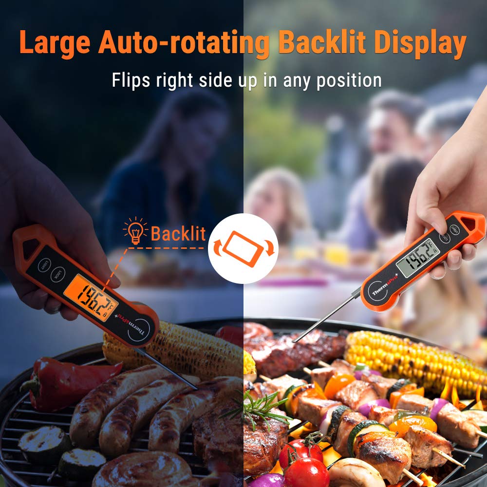 Norvo | Digitalt Kjøtttermometer – Vanntett, Øyeblikkelig Lesing & Ambidekster Design