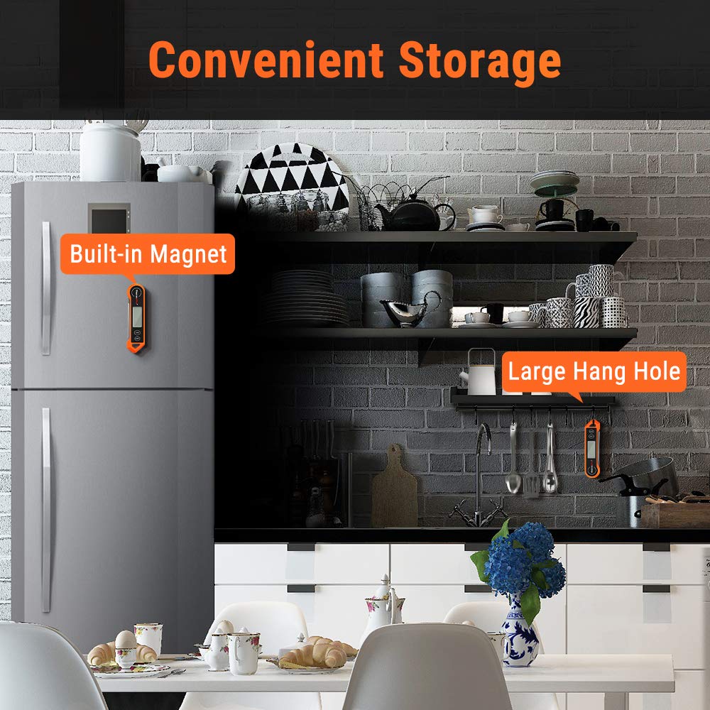 Norvo | Digitalt Kjøtttermometer – Vanntett, Øyeblikkelig Lesing & Ambidekster Design