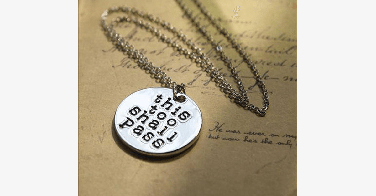 Norvo | Denne Også Vil Gå Over Pendantsmykke