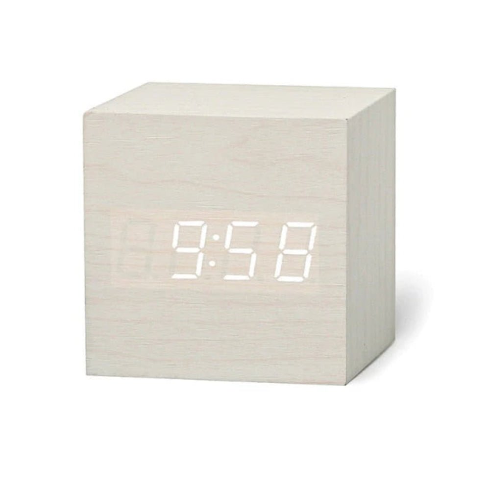 Norvo | ZENICUBE – Minimalistisk LED Vekkerklokke med Tid, Dato & Temperaturvisning