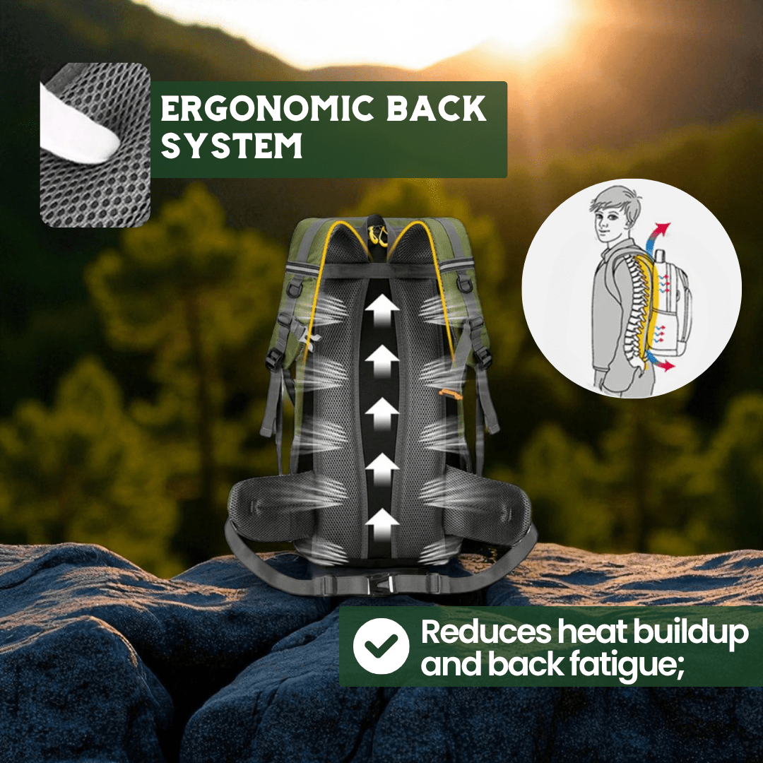 Norvo | TRAILPRO 50L – Tursekk med pustende rygg og smart lagring