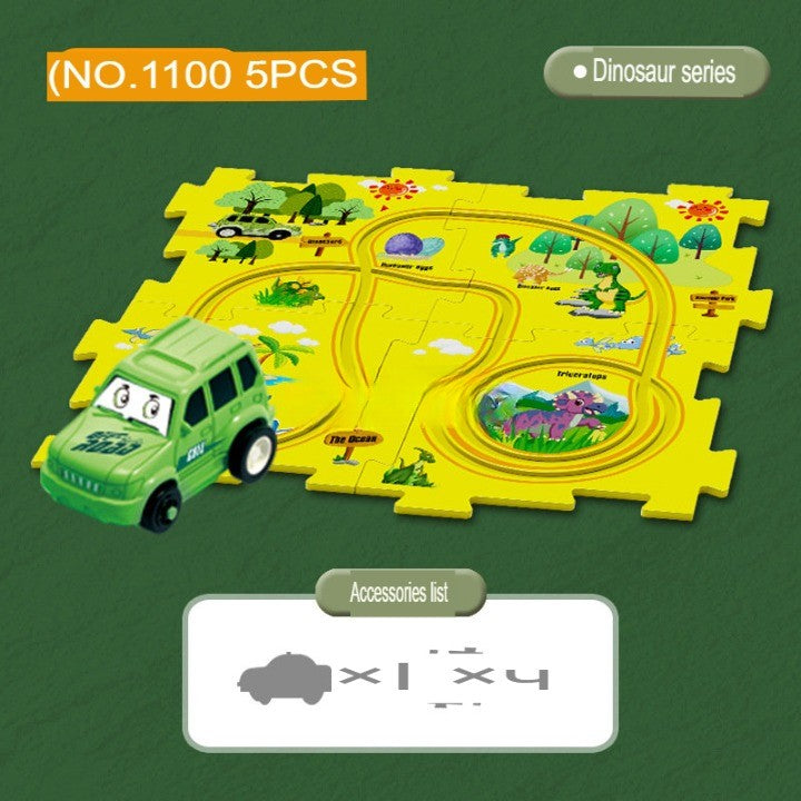 Norvo | Automatisk Track DIY Elektrisk Skinne Racer