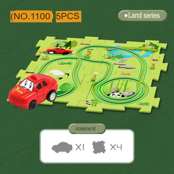 Norvo | Automatisk Track DIY Elektrisk Skinne Racer