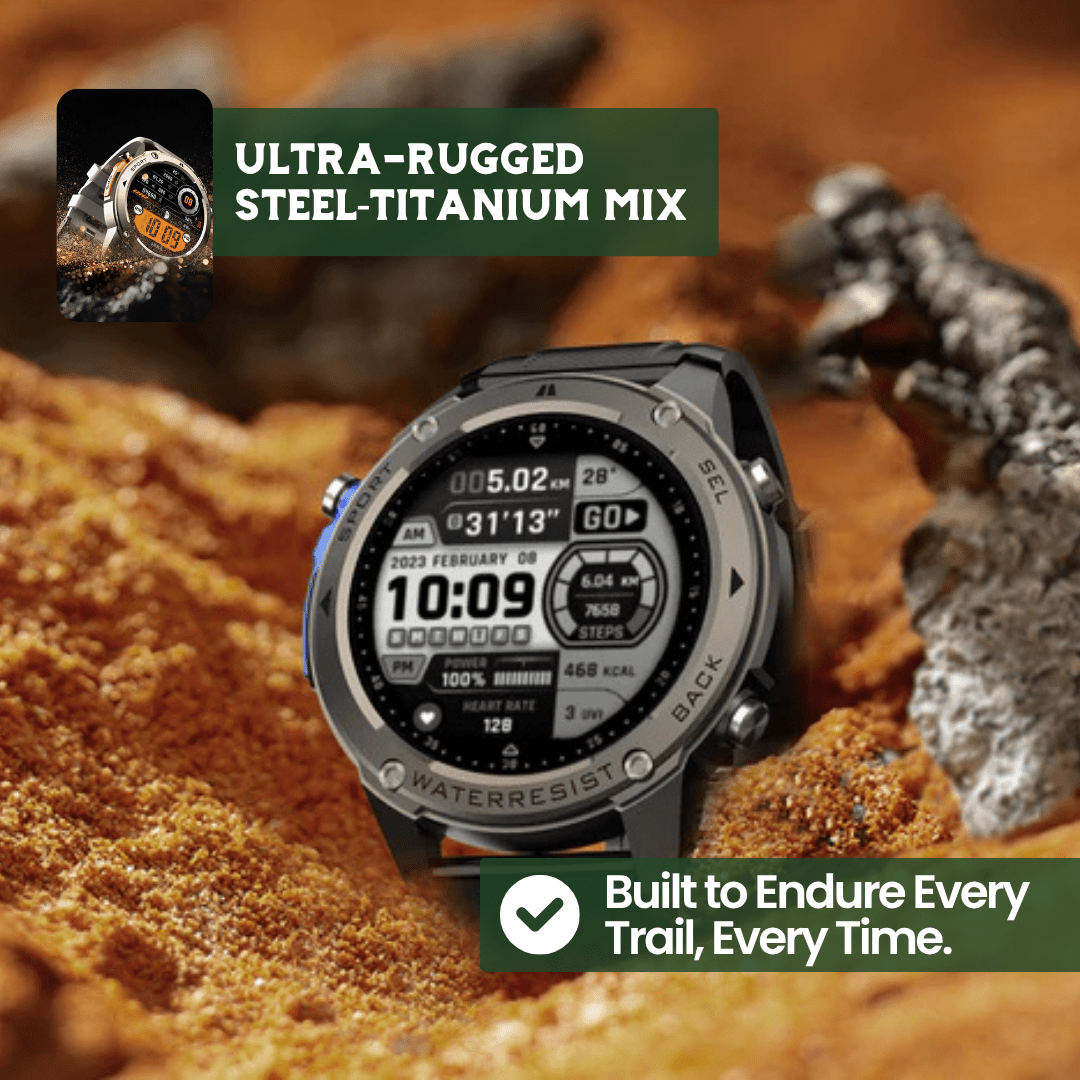 Norvo | TrekSight X – Robust Smartklokke med GPS og Helseovervåkning