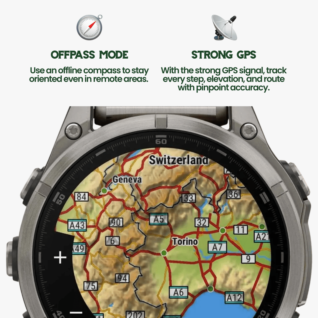 Norvo | TrekSight X – Robust Smartklokke med GPS og Helseovervåkning