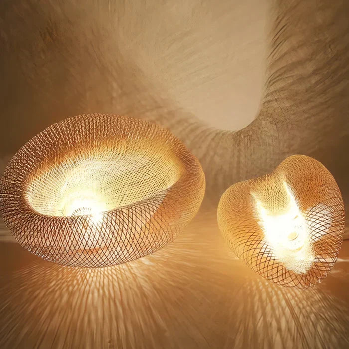 Frendorf | Trendy Rattan Pendellampe - NaturGlow