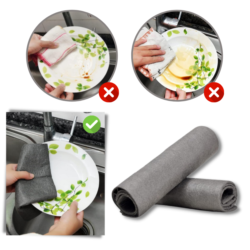 Ultraabsorberende, fortykket rengjøringsklut av mikrofiber