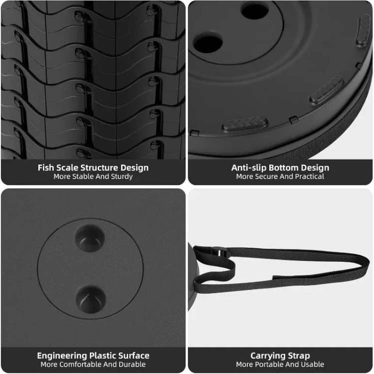 Norvo | Ultrakompakt Sammenleggbart Stol | Lett, Justerbar Høyde & Bærbar for Camping, Fiske, Reising & Hjemmebruk