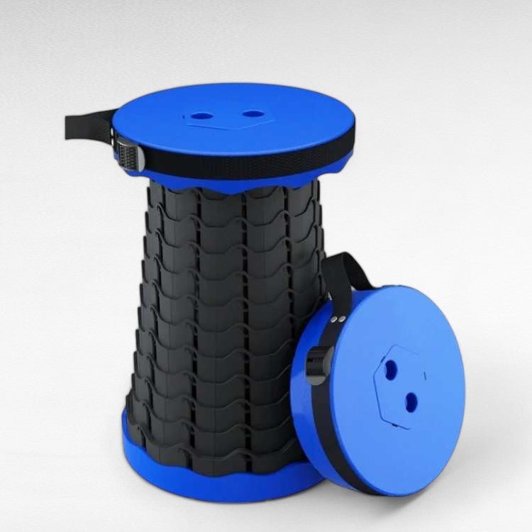 Norvo | Ultrakompakt Sammenleggbart Stol | Lett, Justerbar Høyde & Bærbar for Camping, Fiske, Reising & Hjemmebruk