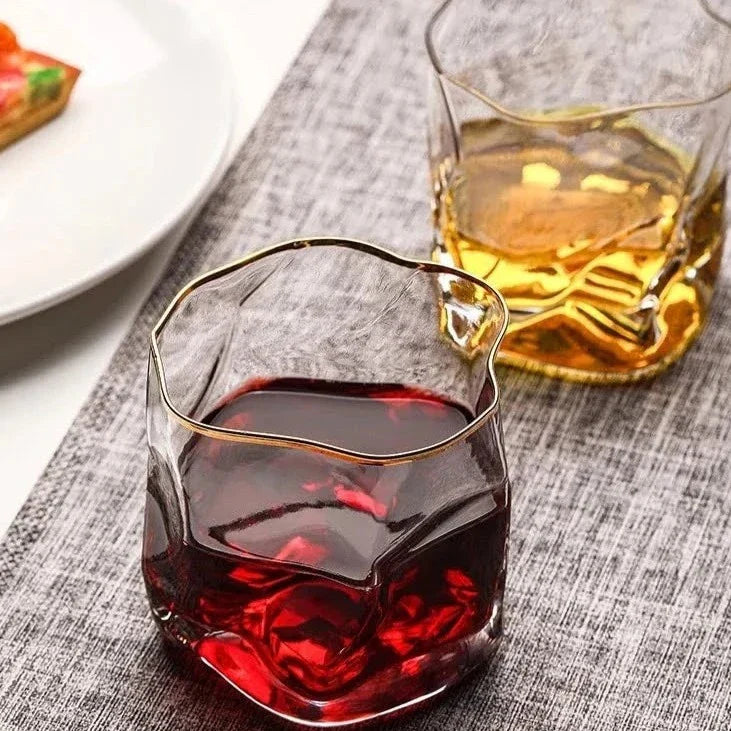 Texturert Whiskey Glass 2-delt Sett Norvo