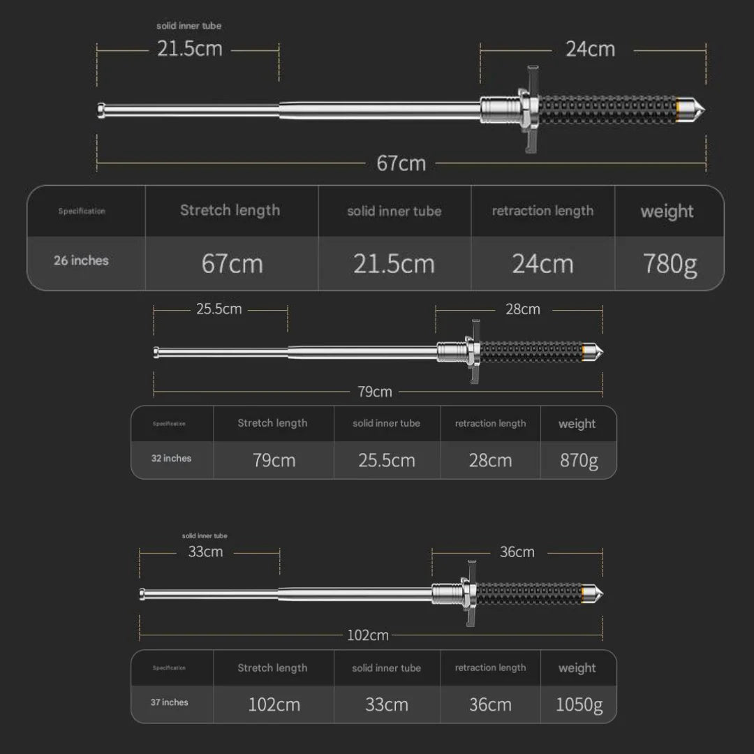 Norvo | BALANZ – Justerbar Gåstang med Stabil Bunn