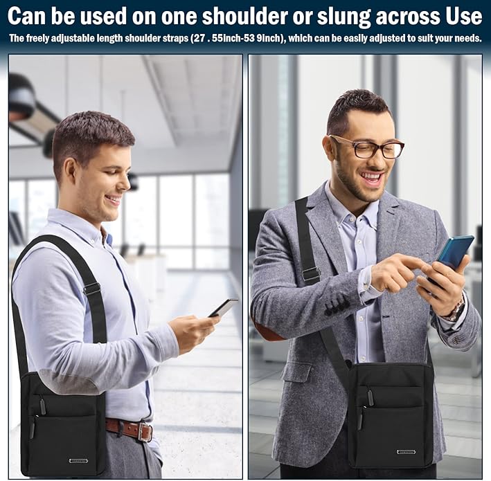 Norvo | URBANGUARD – Vanntett herre skulderveske med tyverisikring design