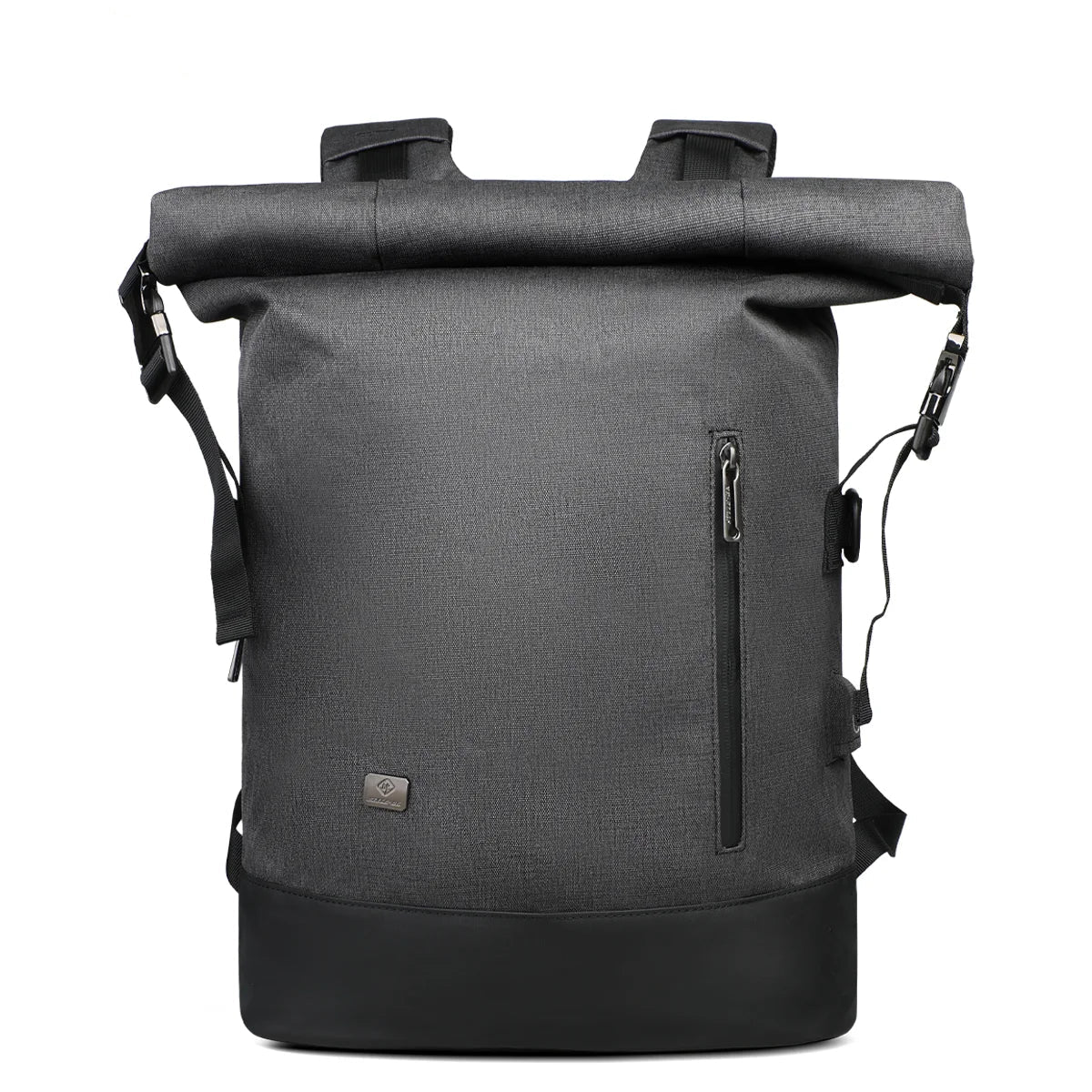 Norvo | URBANTRAIL Rolltop Ryggsekk – Utvidbar og Vanntett Reiseryggsekk med USB-port og Laptoppose