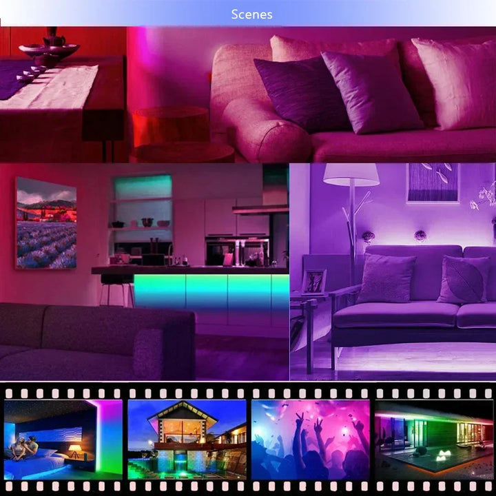 Norvo | USB LED STRIPE MED FARGEENDRING - RGB LYS FOR ROMDEKORASJON & TV-BAGLYS