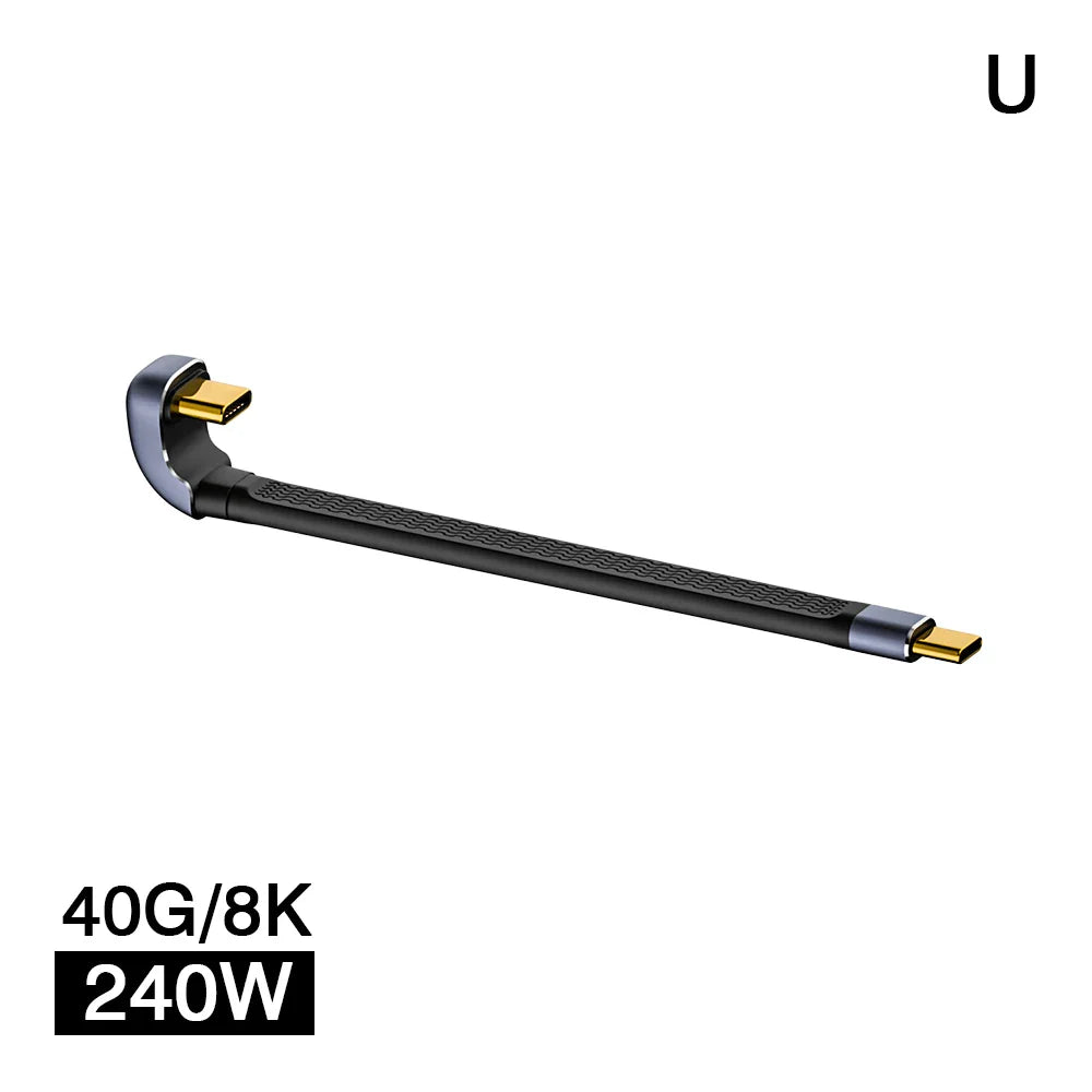 Frendorf | USB4 Albuekontakt Kabel – 240W, 40Gbps, 8K (1+1 GRATIS)