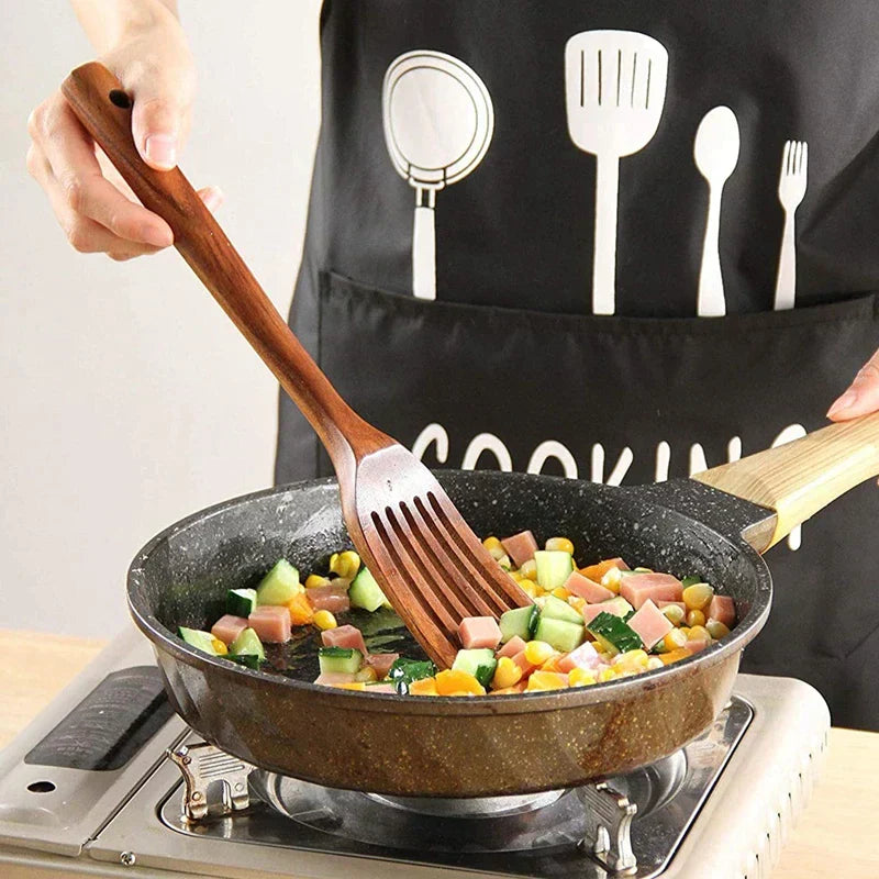 Norvo | EcoChef – Sett med teak-tre kjøkkenutstyr